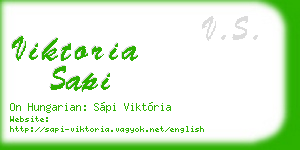viktoria sapi business card