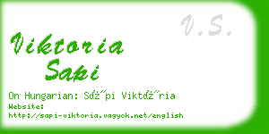 viktoria sapi business card